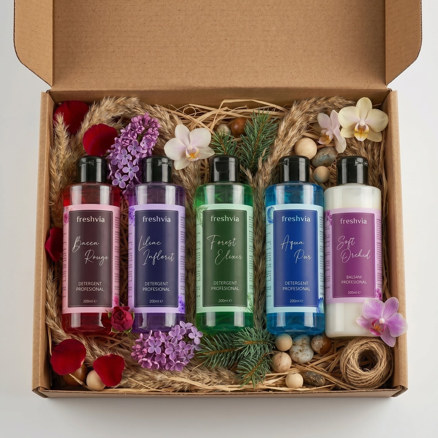 Cutiuța Discovery Box - Set Mostre Detergent + Balsam 200ml
