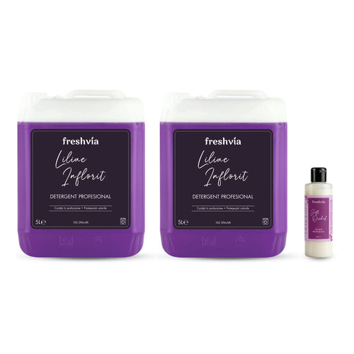 Pachet cu 2x Detergent Profesional Liliac Inflorit + CADOU Balsam Soft Orchid 200 ml