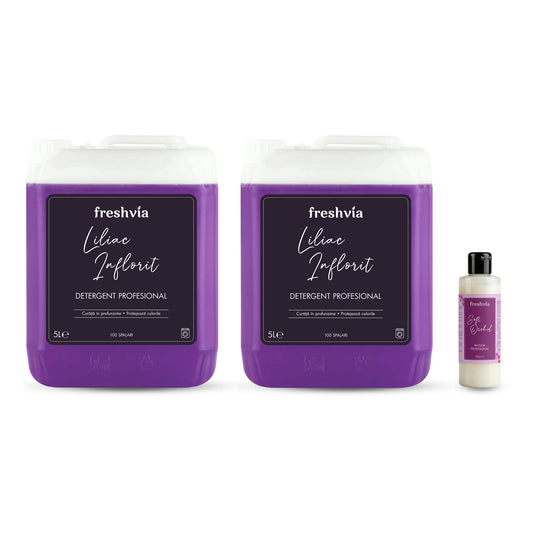 Pachet cu 2x Detergent Profesional Liliac Inflorit + CADOU Balsam Soft Orchid 200 ml
