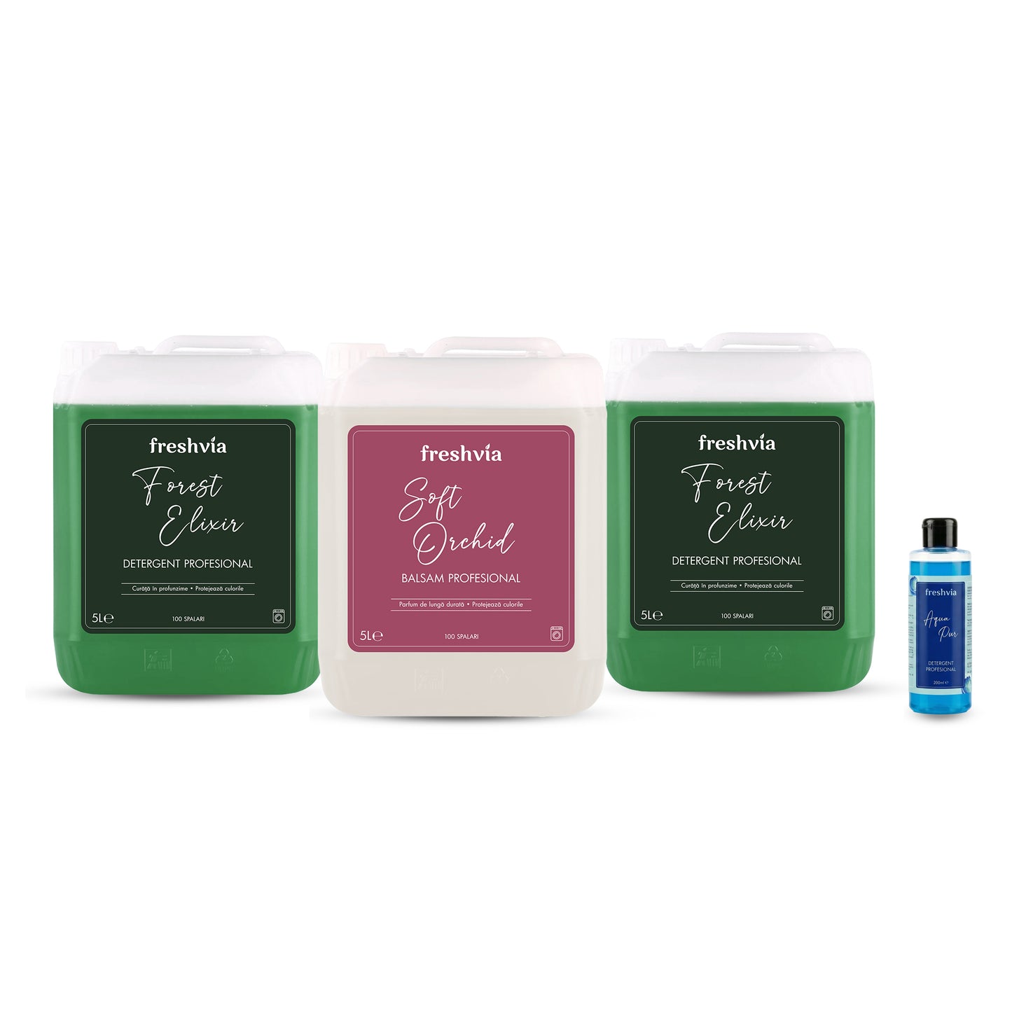 Bundle with 2x Professional Detergent Forest Elixir + 1x Soft Orchid Conditioner