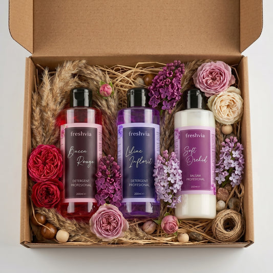 Cutiuța Elegant Selection - Set Mostre Detergent + Balsam 200ml